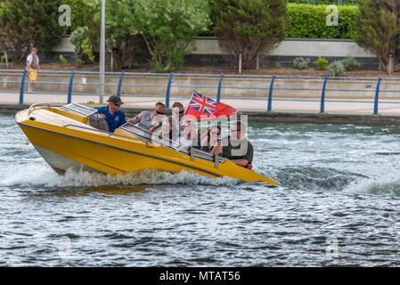 Southport lago marino jet boat Foto Stock