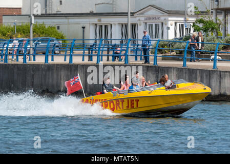 Southport lago marino jet boat Foto Stock