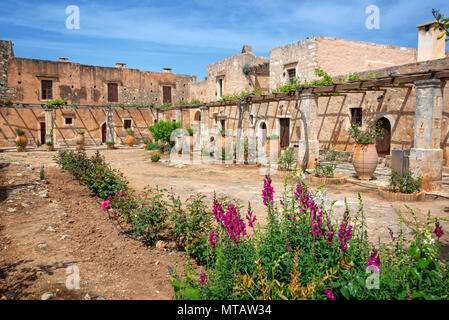 Antico monastero di Arkadi, Creta, Grecia Foto Stock