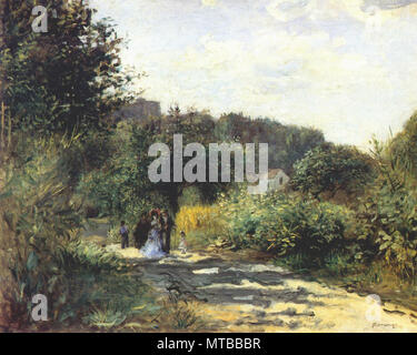 Pierre-Auguste Renoir - una strada a Louveciennes c.1872 Foto Stock