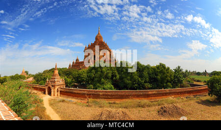 Htilominlo Pagoda di Bagan, Myanmar Foto Stock