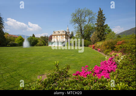 La Villa nel giardino botanico di Villa Taranto a Pallanza, Verbania, Italia. Foto Stock