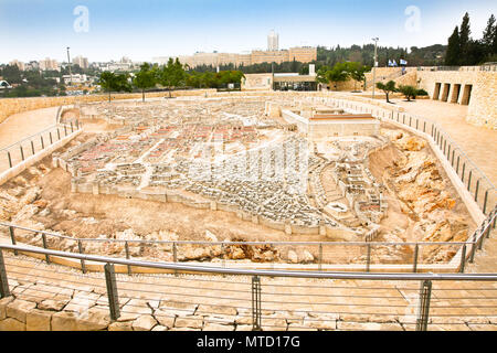 Modello di antica Gerusalemme in Israele museum Foto Stock
