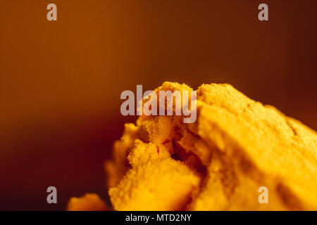 Nei pressi di proteine in polvere sessole, e close-up shot Foto Stock