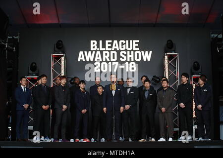 Ebisu Garden Place, Tokyo, Giappone. 29 Maggio, 2018. Masaaki Okawa, 29 maggio 2018 - Basket : B.LEAGUE AWARD VISUALIZZA 2017-18 a Ebisu Garden Place, Tokyo, Giappone. Credito: Sho Tamura AFLO/sport/Alamy Live News Foto Stock