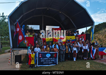 IV Encontro multiculturale (incontro multiculturale) in Albufeira Algarve. Maggio 25th, 2018 Foto Stock