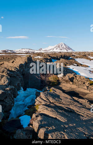 Rift continentale tra Nord America e piastra eurasiatica, Mid-Atlantic Ridge, Rift Valley, Silfra fessura, Krafla Foto Stock