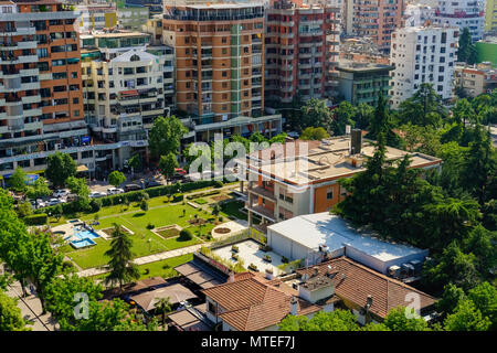 Villa di Enver Hoxha, 1944 a 1985 dittatore del socialista Repubblica Popolare di Albania, Blloku district, Tirana, Albania Foto Stock