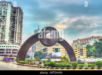 L'Orient Arch monumento in Macau, Cina Foto Stock