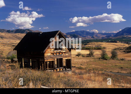 Abbandonato ranchhouse, Methow Area faunistica, Washington Foto Stock