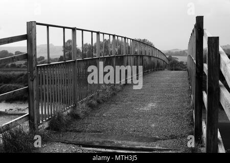 Il South Downs Way e Downs Link in Beeding, West Sussex Foto Stock