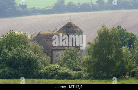 Il South Downs Way e Downs Link in Beeding, West Sussex Foto Stock