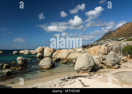 Massi di granito su Boulders Beach, Simonstown, sud africa Foto Stock