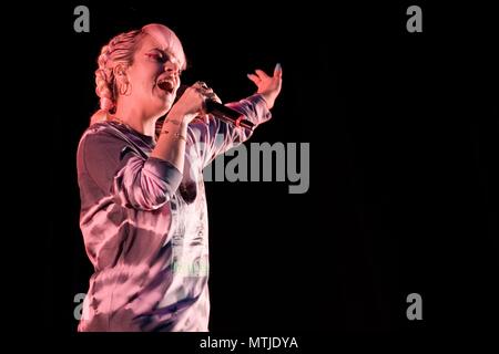 Lily Allen esegue alla gente comune Festival in Southampton Foto Stock