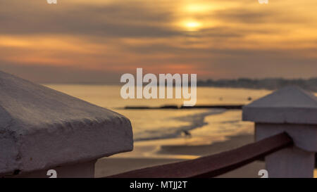 Tramonto a piriapolis beach,l'Uruguay Foto Stock