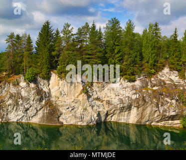 Cava di marmo in ruskeala Foto Stock