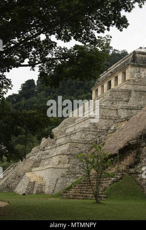 Palenque, Messico, rovine archeologiche, il Tempio delle iscrizioni Foto Stock