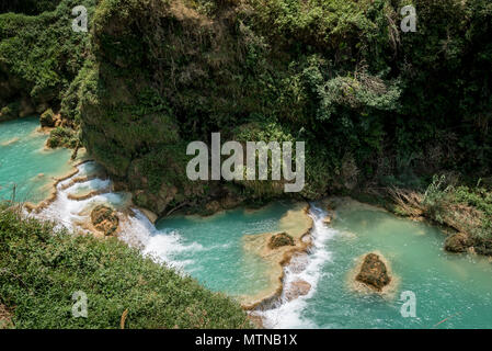 Chiflon cascata, Cascada Velo de Novia, Chiapas, Messico Foto Stock
