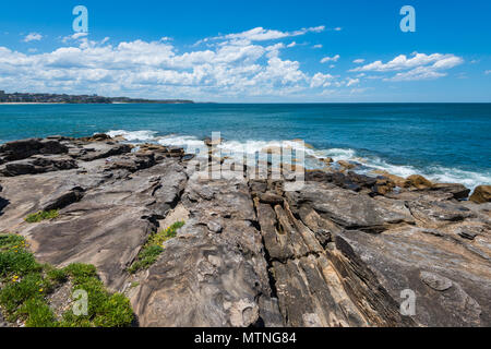 Manly Beach è una spiaggia situata tra le spiagge del Nord di Sydney, Nuovo Galles del Sud, Australia Foto Stock