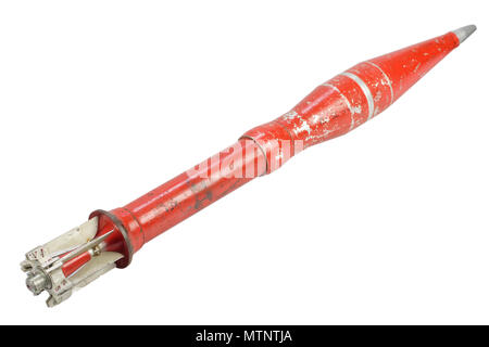 Anti serbatoio pistola recoilless proiettile isolati Foto Stock