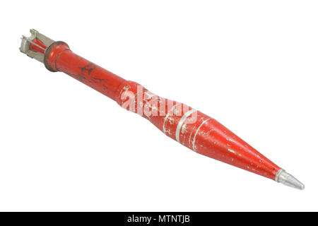 Anti serbatoio pistola recoilless proiettile isolati Foto Stock