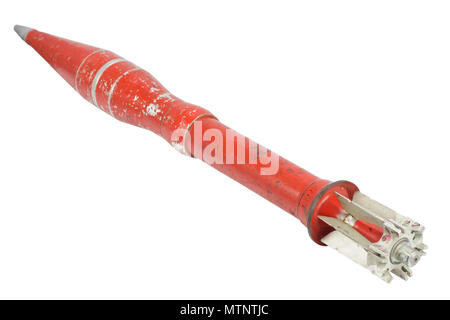 Anti serbatoio pistola recoilless proiettile isolati Foto Stock