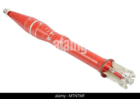 Anti serbatoio pistola recoilless proiettile isolati Foto Stock