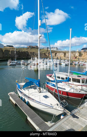 Seaham Marina, Porto, Cleveland, County Durham, England, Regno Unito Foto Stock