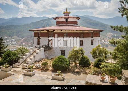 Vecchia Fortezza di Paro in Bhutan Foto Stock