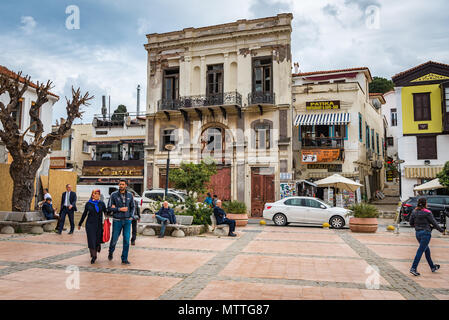 Street view a Cesme, Izmir, Turchia Foto Stock