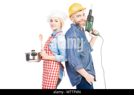 Ritratto di Coppia felice Foto Stock