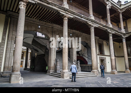 Ministero dell'istruzione Edificio, cortile interno, Città del Messico, Messico Foto Stock