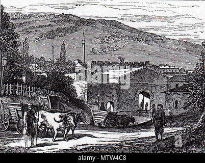 . Русский: Главные ворота турецкой крепости в Нише. Српски / Srpski: Главна капија турског утврђења у Нишу. 3 giugno 2013, 19:24:36. Sconosciuto 446 Nishskatvrdzhavskakapija Foto Stock