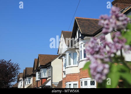 Case a schiera in New Malden, Surrey, Regno Unito Foto Stock