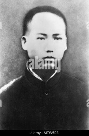 Mao Zedong (1893 - 1976), in 1913, Cinese rivoluzionario comunista che divenne il padre fondatore della repubblica popolare di Cina, 1913 Foto Stock