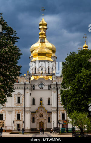 La cattedrale della Dormizione, Pechersk Lavra complesso del convento, Kiev, Ucraina Foto Stock