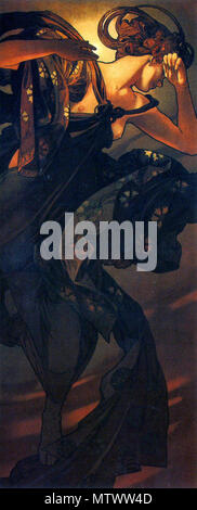 . Inglese: La stella della sera, da Alfons Mucha. 1902. Alphons Mucha 431 Mucha stella della sera Foto Stock