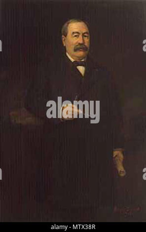 . Inglese: dipinto ad olio di Minnesota Governatore Samuel Van Sant. Pittore: Herbert Conner (1851-1933), Collezione d'Arte, Olio 1905 posizione n. AV1996.9.16 negativo n. 85120 . (Testo originale: 1905). Herbert Conner 570 SRVanSant-ufficiale Foto Stock