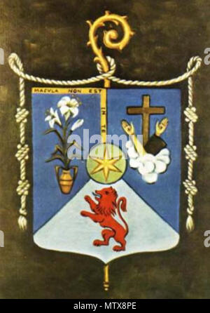. Inglese: emblema della fine dell'Immacolata Concezione, dal XVIII secolo la pittura . Il XVIII secolo. Sconosciuto 457 OrdoIC Foto Stock