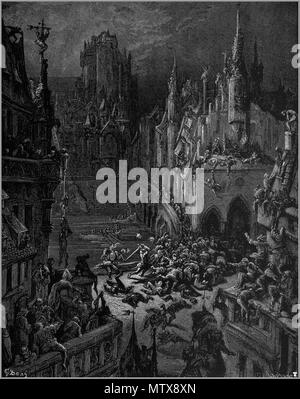 . Inglese: Gustave Doré dell'illustrazione di Ludovico Ariosto Orlando Furioso". . Utente:Holger Thölking 458 Orlando Furioso 37 Foto Stock