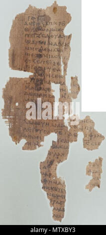 . Inglese: il papiro 6 (Giovanni 11:1-8) . Iv secolo. Template:Autore/Sconosciuto 467 Papiro 6 (Giovanni 11,1-8) Foto Stock