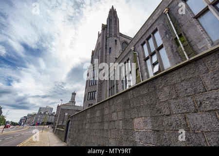 Esterno del Marischal College di Aberdeen, Regno Unito. Foto Stock