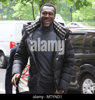 Londra, Regno Unito. Il 31 maggio 2018. Stormzy, Il Ivors 2018, Ivor Novello Awards, Grosvenor House, Londra, Regno Unito, 31 maggio 2018, Foto di Richard Goldschmidt Credito: ricca di oro/Alamy Live News Foto Stock