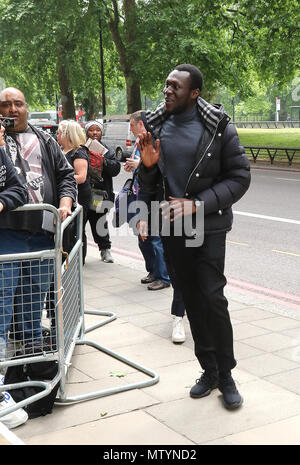 Londra, Regno Unito. Il 31 maggio 2018. Stormzy, Il Ivors 2018, Ivor Novello Awards, Grosvenor House, Londra, Regno Unito, 31 maggio 2018, Foto di Richard Goldschmidt Credito: ricca di oro/Alamy Live News Foto Stock