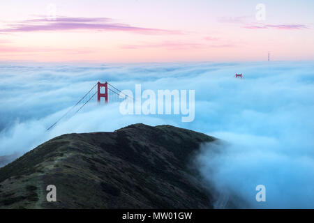 Golden Gate Bridge di San Francisco, California, Stati Uniti Foto Stock