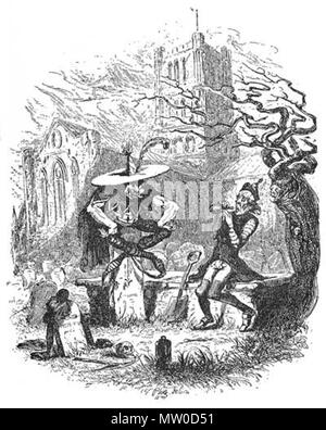 . Inglese: Pickwick Papers, Goblin e il Sexton . 1837. Hablot Knight Browne (1815-1882) nomi alternativi Phiz Descrizione artista britannico, illustratore e incisore artista inglese, famoso come Phiz, illustratore di libri di Charles Dickens, Charles leva e Harrison Ainsworth Data di nascita e morte 12 Luglio 1815 8 luglio 1882 Luogo di nascita e morte Lambeth Londra periodo di lavoro 1836-1882 sede di lavoro London Authority control : Q2737410 VIAF: 54219103 ISNI: 0000 0000 8132 7611 ULAN: 500018295 LCCN: N50042827 NLA: 36433249 WorldCat 482 Pickwick Papers, Le lutin et le bedeau24 Foto Stock