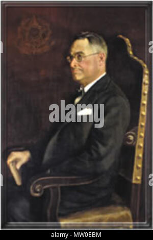 . Português: Retrato oficial de Carlos de Campos(1866-1927), quando il presidente de São Paulo (1924 - 1927). 25 Luglio 2013 20:47:48. Desconhecido 484 Pintura Oficial de Carlos de Campos Foto Stock