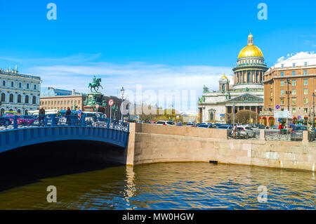 SAINT PETERSBURG, Russia - 27 Aprile 2015: San Pietroburgo è molto ricca di monumenti, ogni volta si apre a nuovi capolavori architettonici, il 27 aprile in Foto Stock