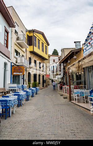 Street view a Cesme, Izmir, Turchia Foto Stock