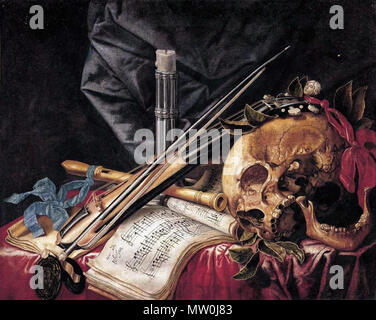 559 Simon Renard de Saint-André- Vanitas - Still-Life (3) Foto Stock